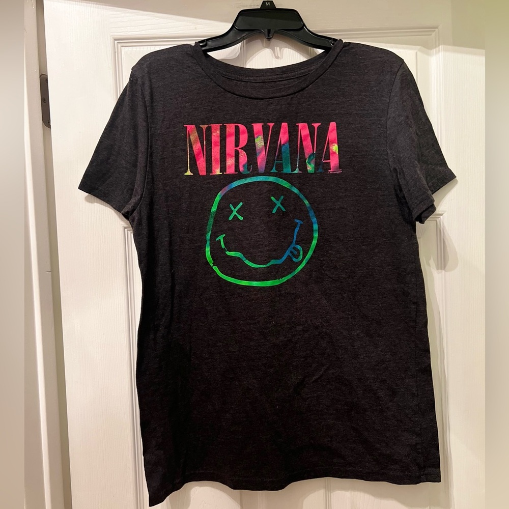 Nirvana Black Graphic Tee XXL- Runs SMALL